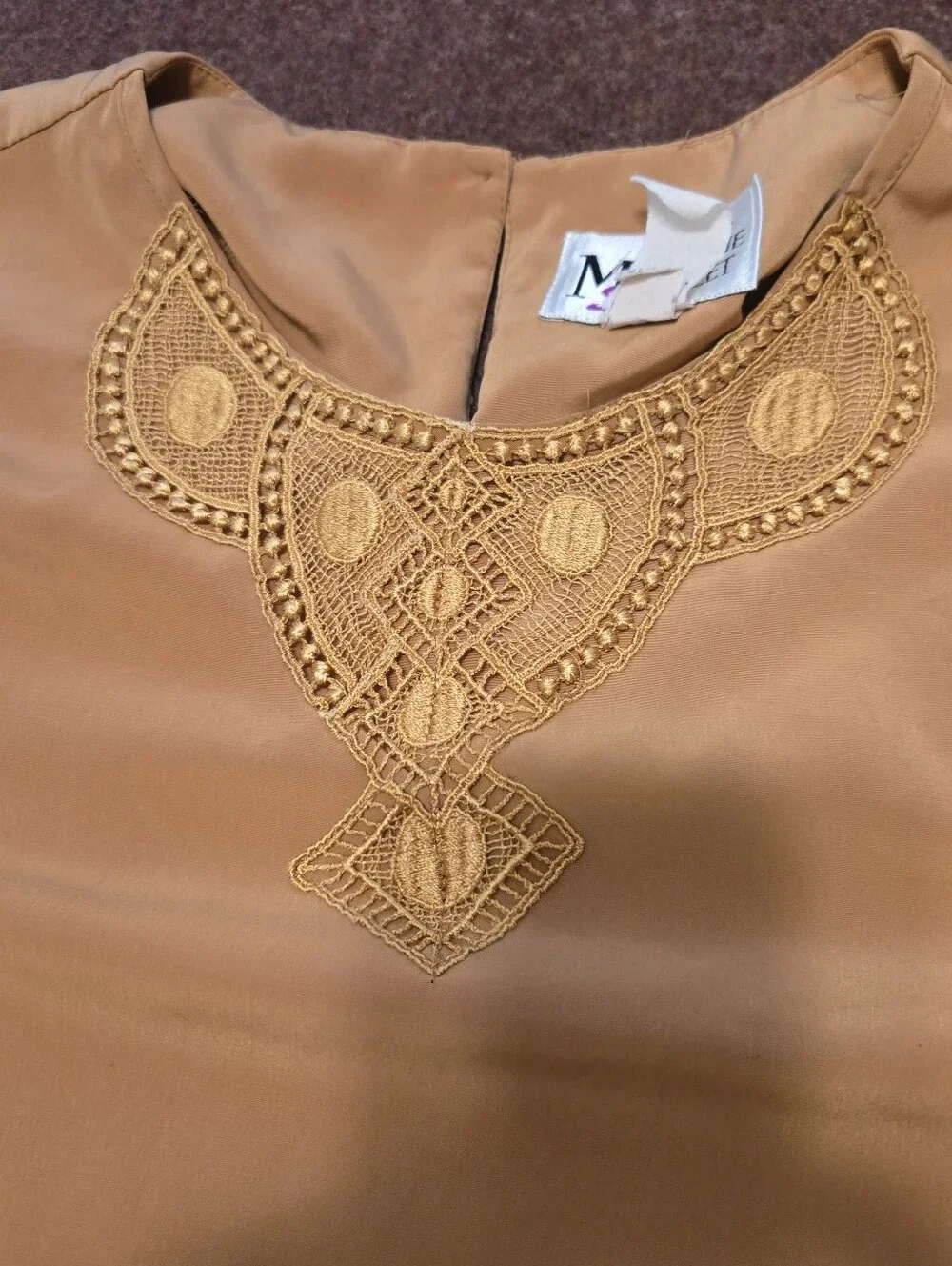 Vintage Maggie Sweet Goldenrod Vintage Blouse Size 14/16 XL - Picture 8 of 10